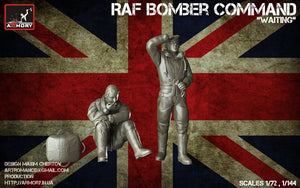 Armory Models F7224c RAF WWII crewmen in high altitude outfit – “Waiting…” 1/72