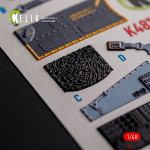 KELIK K48106 UH-1D &amp;quot;Huey&amp;quot; - interior 3D decals for Zimi Model/KittyHawk kit 1/48 – zdjęcie 4