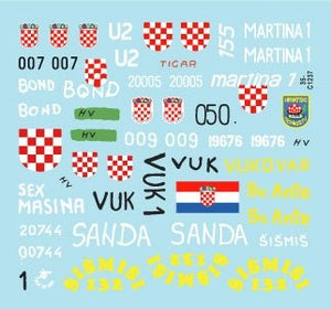 Star Decals 35-C1237 Domovinski Rat / Homeland War 1991-95. T-55A. 1992-93 1/35 – zdjęcie 3