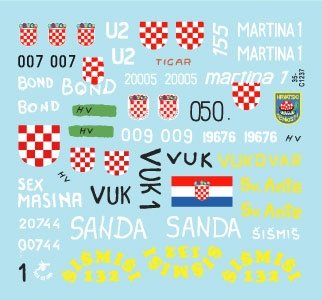 Star Decals 35-C1237 Domovinski Rat / Homeland War 1991-95. T-55A. 1992-93 1/35 – zdjęcie 3