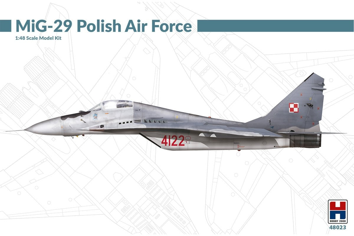 Hobby 2000 48023 MiG-29 Armée de l'air polonaise (ACADEMY + CARTOGRAF + MASQUE) 1/48