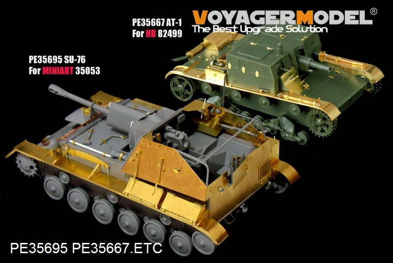 Voyager Model PE35695 WWII Russian SU-76 Self-Propeller Gun basic For MiniArt 35053 1/35 – zdjęcie 8