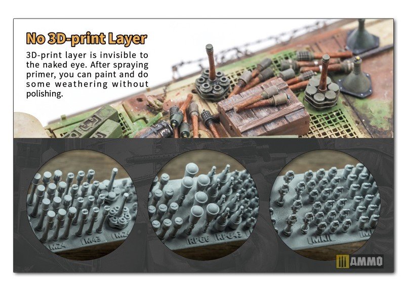 Liang 0420 3D-Print German Grenade WWII x 46 1/35 – zdjęcie 2