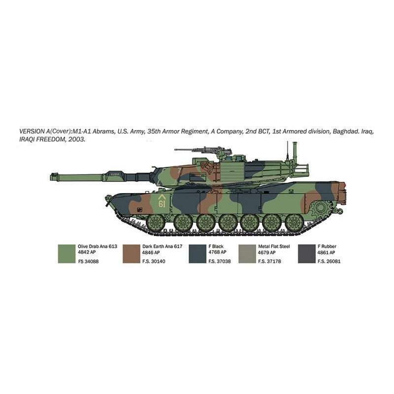 Italeri 35108 M1A1 Abrams - WAR THUNDER 1/35 – zdjęcie 3