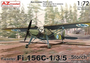AZ Model AZ7647 Fieseler Fi 156C-1/3/5 “Storch” Foreign Service 1/72