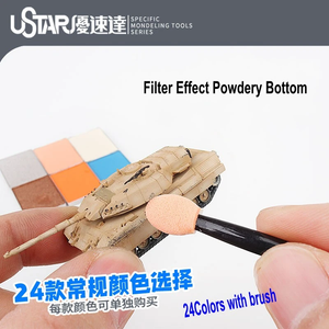 U-Star UA-91684 Aging Enamel Powder Zinc Alloy Silver – zdjęcie 2