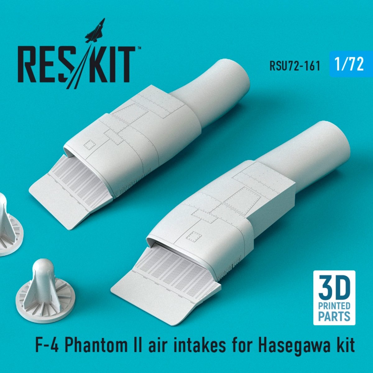RESKIT RSU72-0161 F-4 &amp;quot;PHANTOM II&amp;quot; AIR INTAKES FOR HASEGAWA KIT (3D PRINTING) 1/72