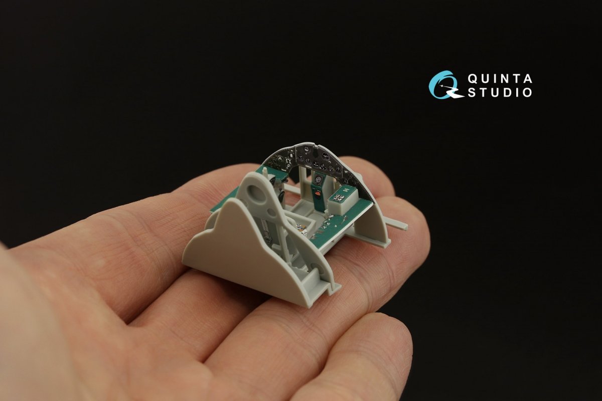 Quinta Studio QD48318 F4F-3 late 3D-Printed &amp;amp; colored Interior on decal paper (Hobby Boss) 1/48 – image 10