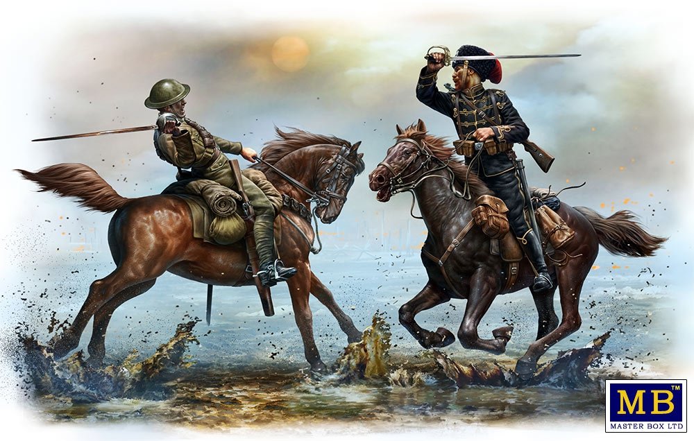 Master Box 35184 British and German Cavalrymen, WWI era – zdjęcie 2