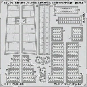 Eduard 48796 Gloster Javelin FAW.9/9R undercarriage AIRFIX 1/48 – zdjęcie 2