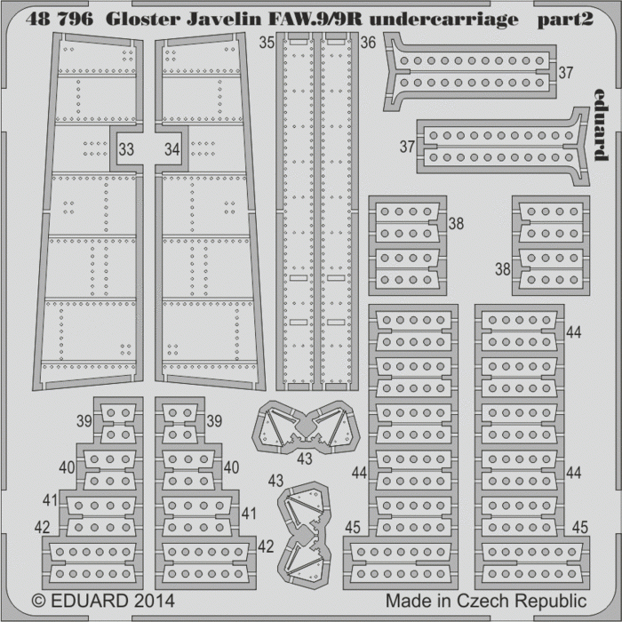Eduard 48796 Gloster Javelin FAW.9/9R undercarriage AIRFIX 1/48 – zdjęcie 2