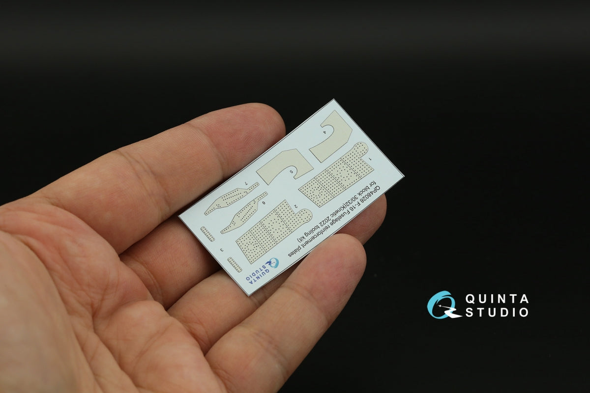 Quinta Studio QP48028 F-16 block 30/32 reinforcement plates (Kinetic 2022 tool) 1/48 – image 3