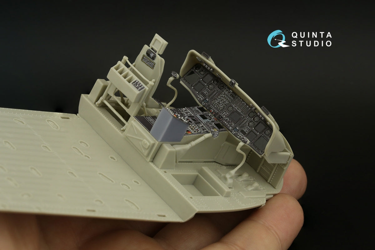 Quinta Studio QD+35108 MH-60L 3D-Printed &amp;amp; coloured Interior on decal paper (Kitty Hawk) (with 3D-printed resin parts) 1/35 – zdjęcie 11