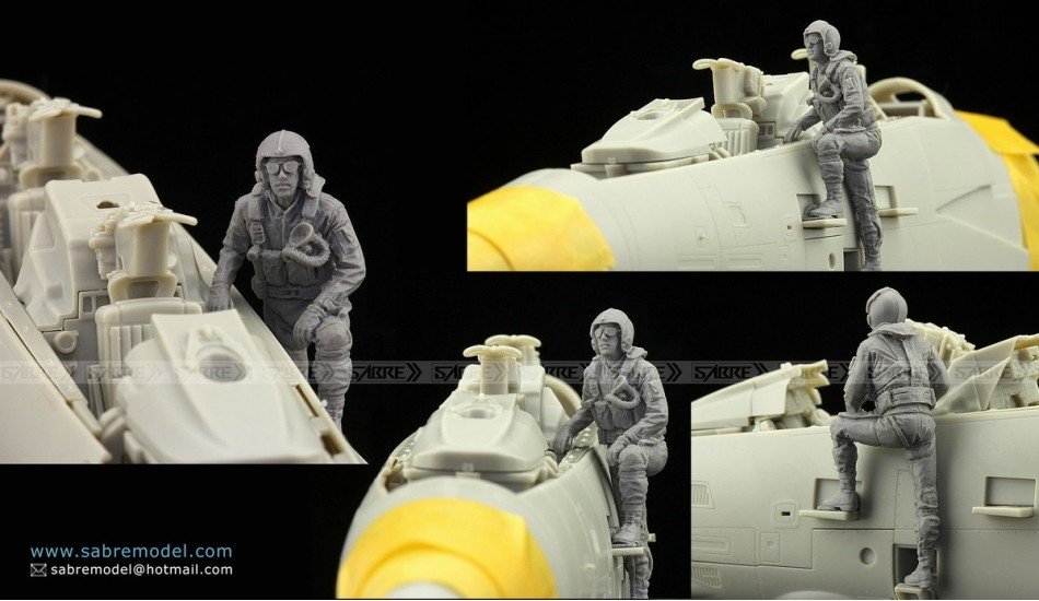 Saber 4801 USNavy F-14A &amp;quot;Tomcat&amp;quot; Pilot Team (1980s) 1/48 – image 5