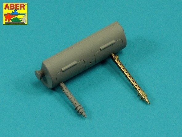 Aber 16L-17 Zestaw 2 luf do MG13 używanych w niemieckim czołgu Pz.Kpfw. I, Ausf.A wczesny do 1938r. / Set of 2 barrels for guns MG13 (long) used in German light tank Pz.Kpfw. I, Ausf.A early to 1938 1/16 – zdjęcie 4