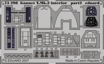 Eduard 73298 Gannet T. Mk.2 interior 1/72 TRUMPETER – zdjęcie 2