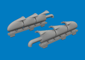 Eduard SIN67238 Supermarine Spitfire Mk.Vb - Big Sin Set with Fishtail Exhausts for EDUARD 1/72 – obrázek 2