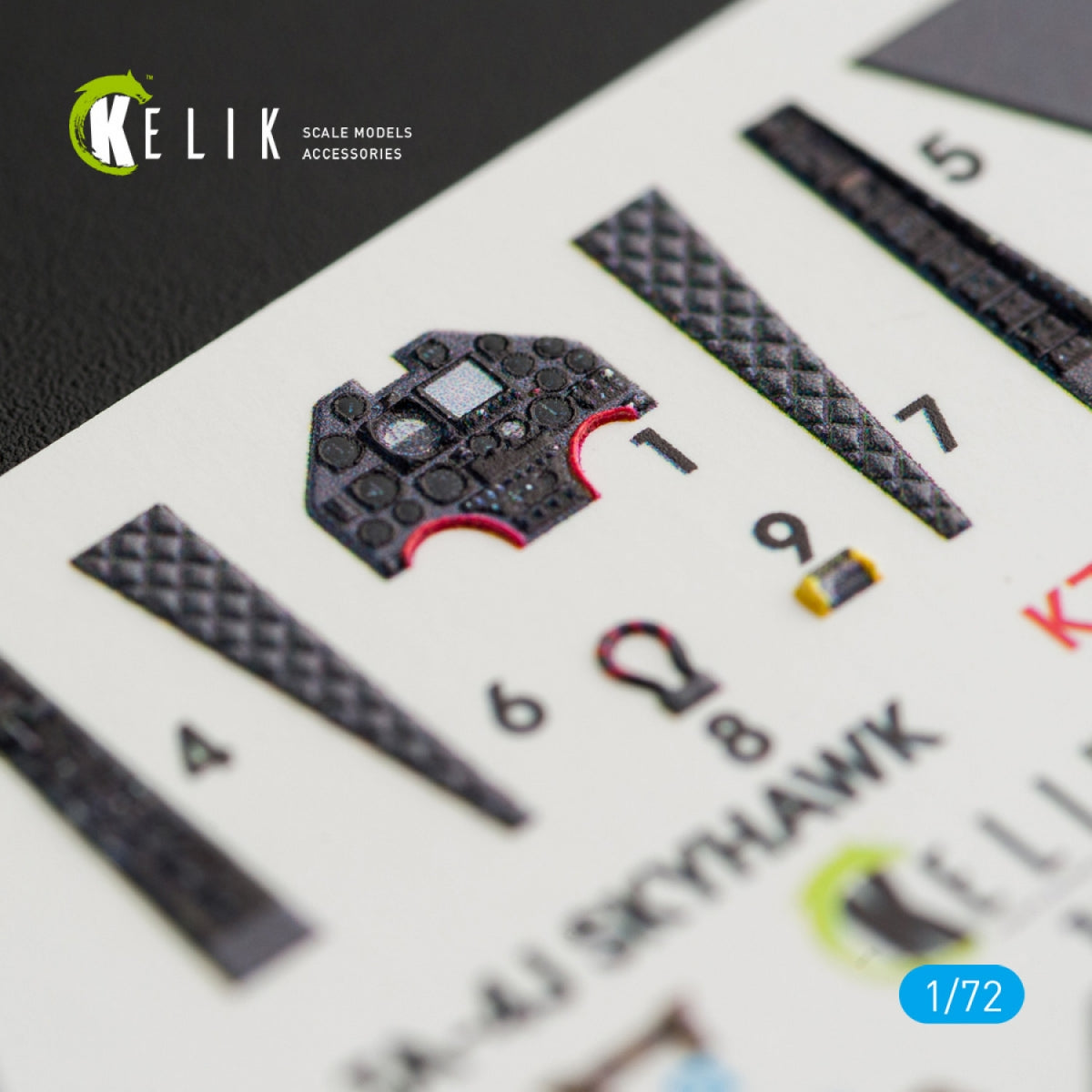 KELIK K72018 TA-4J &amp;quot;SKYHAWK&amp;quot; INTERIOR 3D DECALS FOR FUJIMI/HOBBY 2000 KIT 1/72 – zdjęcie 3