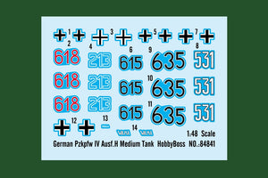 Hobby Boss 84841 German Pzkpfw IV Ausf.H Medium Tank 1/48 – zdjęcie 3