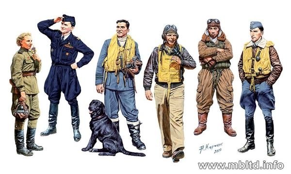 Master Box 3201 Famlous pilots of IIWW Kit 1 1/32