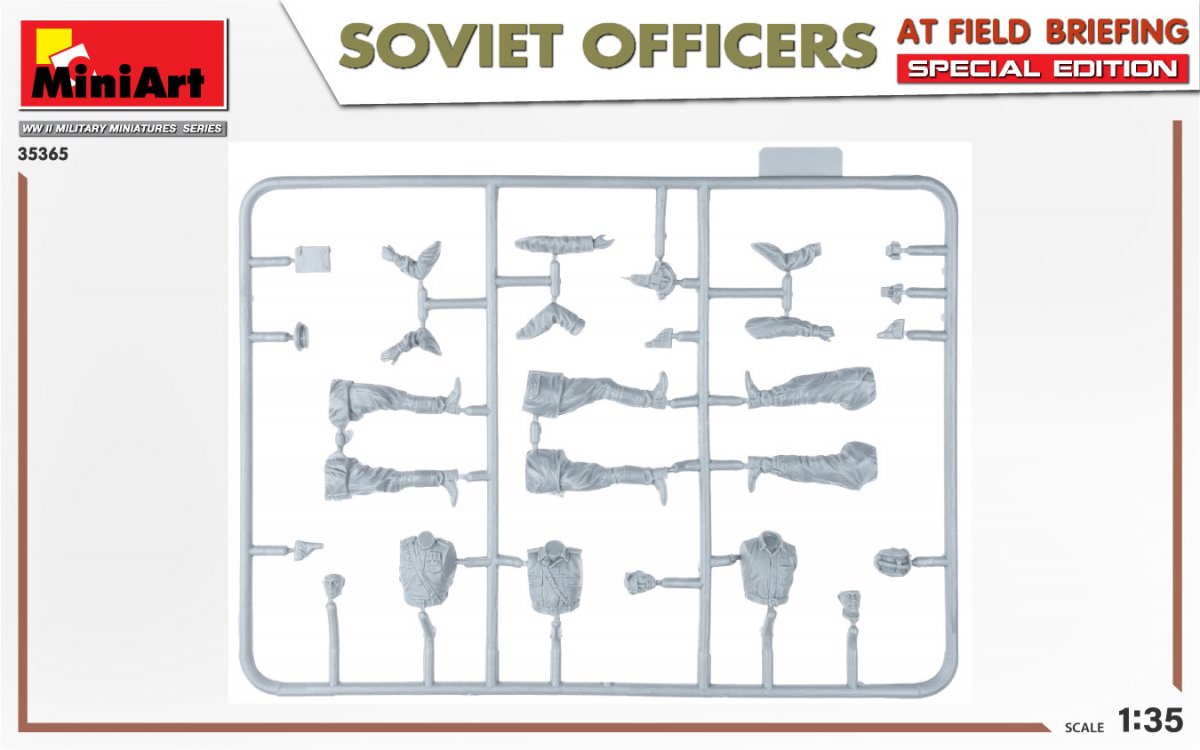 MiniArt 35365 SOVIET OFFICERS AT FIELD BRIEFING. SPECIAL EDITION 1/35 – image 4