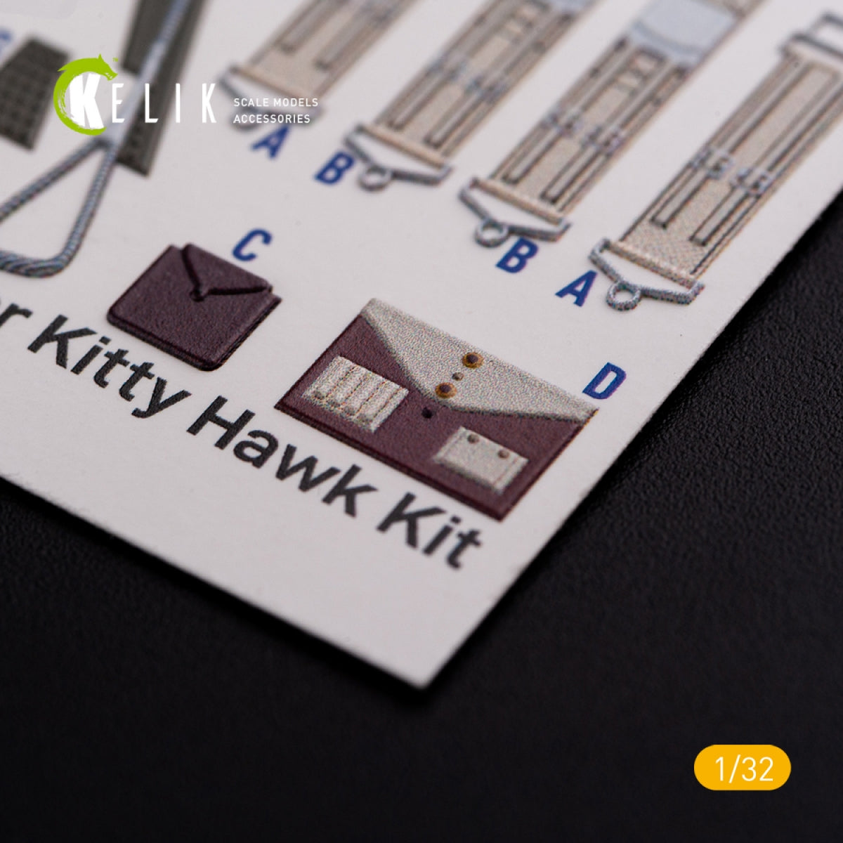 KELIK K32018 OS2U Kingfisher - Interior 3D Decal for Kitty Hawk/Zimi models kit 1/32 – zdjęcie 9