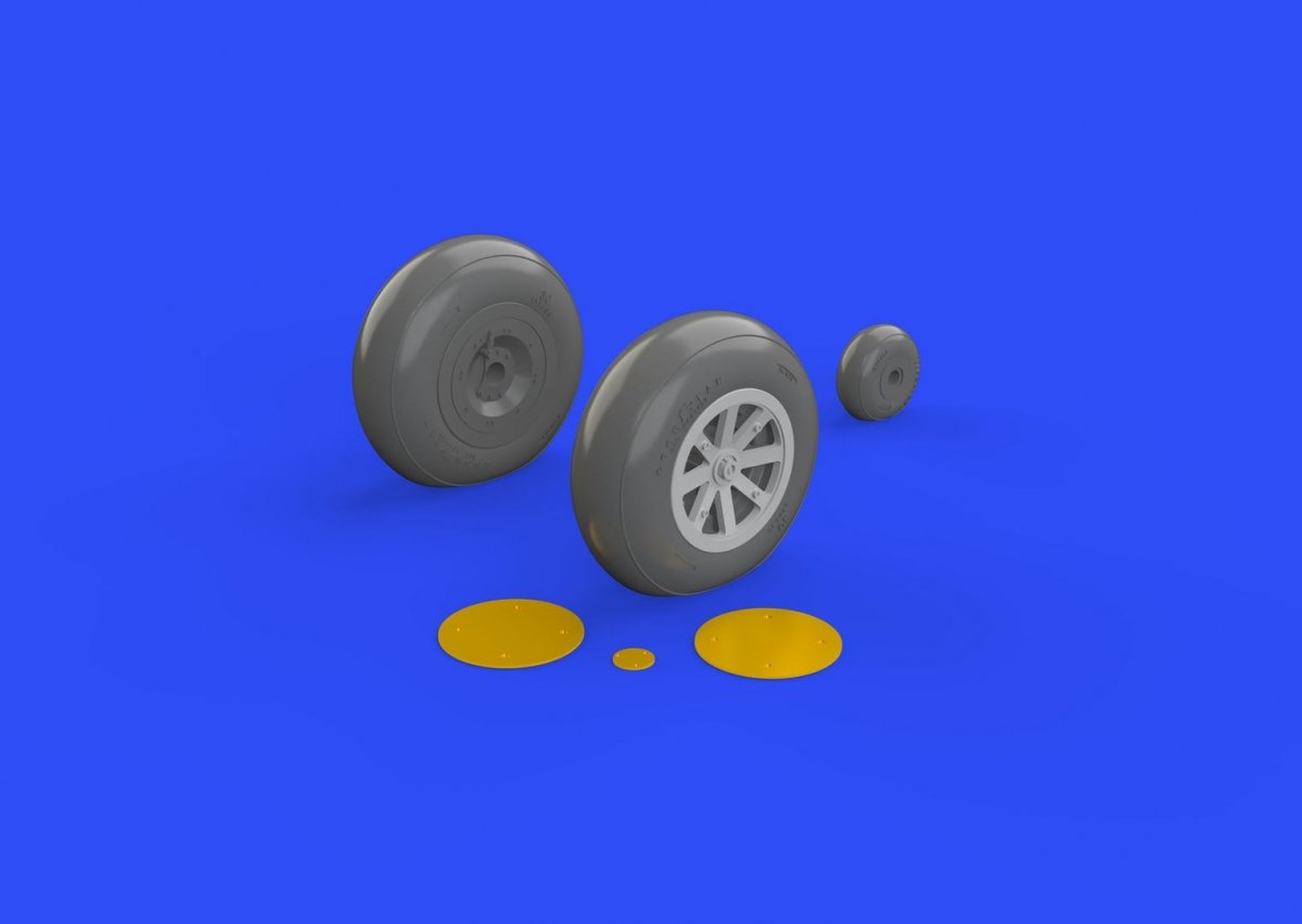 Eduard 648270 P-40B wheels AIRFIX 1/48 – zdjęcie 2