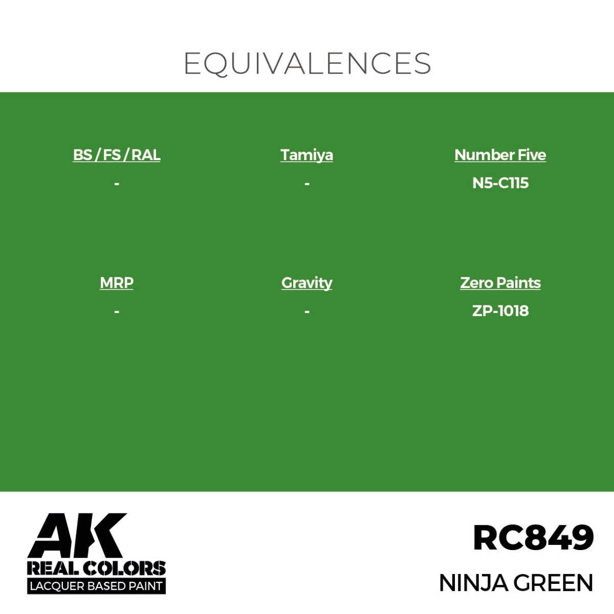 AK Interactive RC849 Ninja Green 17 ml – zdjęcie 3