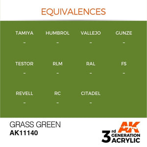 AK Interactive AK11140 GRASS GREEN – STANDARD 17ml – zdjęcie 3
