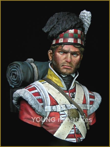 Young Miniatures YH1826 The 92nd Gordon Highlanders Waterloo 1815 1/10 – zdjęcie 2