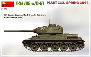 MiniArt 35293 T-34/85 w/D-5T PLANT 112. SPRING 1944 1/35 – zdjęcie 6