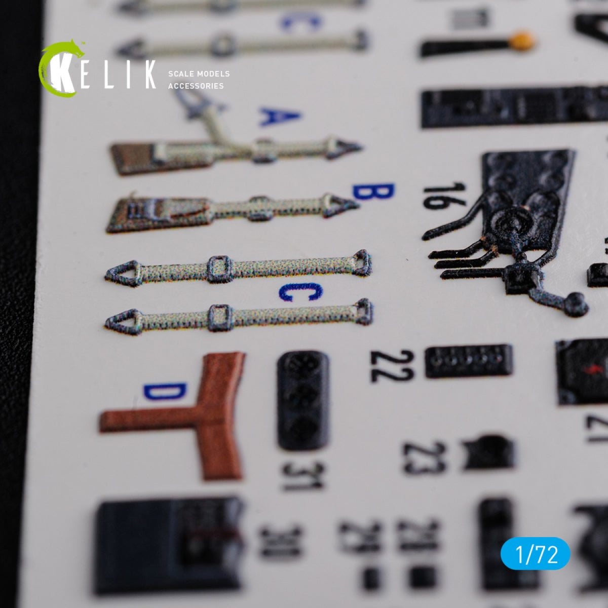 KELIK K72116 He-111 H6 interior 3D decals for Airfix kit 1/72 – immagine 7