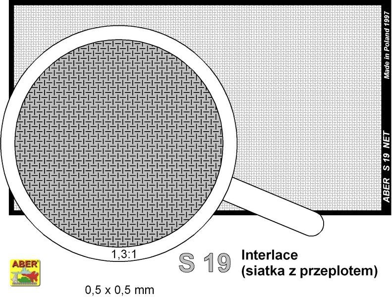 Aber S-19 Net with interlaced mesh 0,5 x 0,5 mm – immagine 2