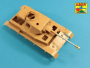 Aber 35L-237 75mm KwK40L/48 barrel with middle model muzzle brake for Germ.Pz.Kpfw.VI, Ausf.H 1/35 – zdjęcie 6