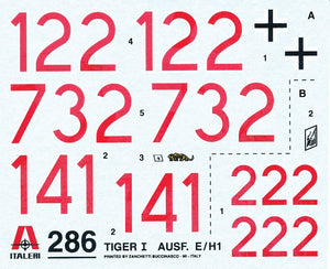 Italeri 0286 Tiger I Ausf. E/H1 1/35 – image 3