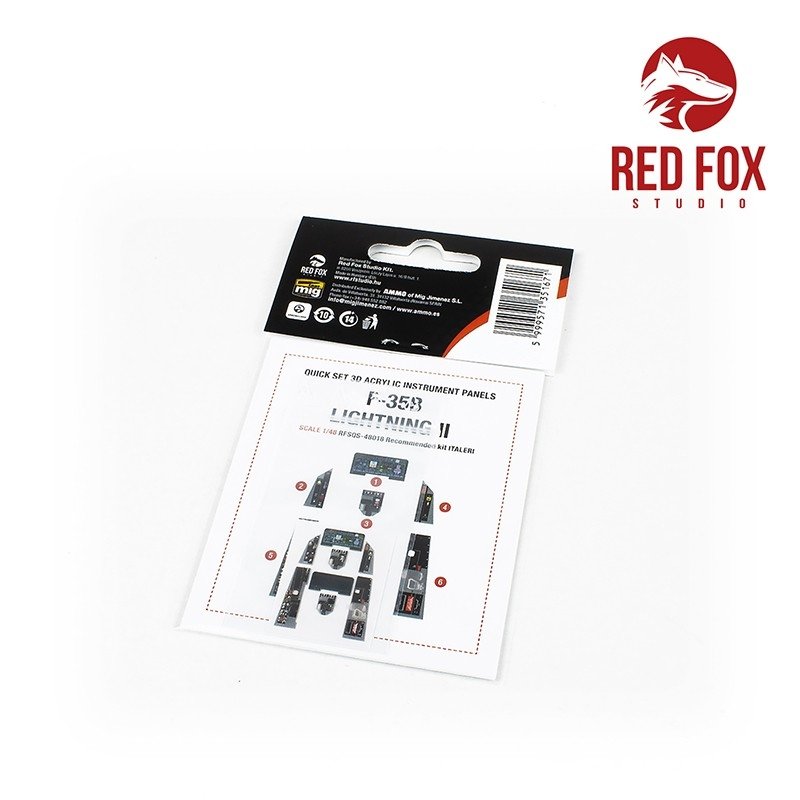 Red Fox Studio QS-48018 F-35B Lightning II (for Italeri kit) 1/48 – zdjęcie 2