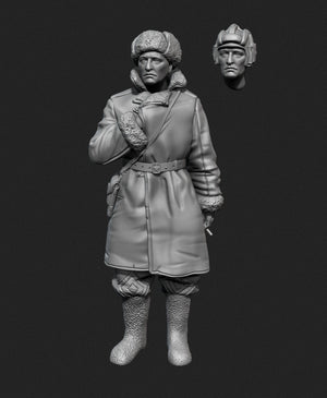 Panzer Art FI35-129 Soviet tank officer in sheepskin coat No.1 1/35 – zdjęcie 5