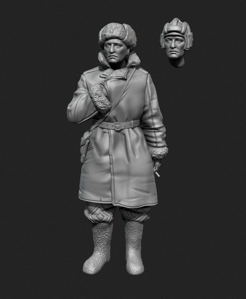 Panzer Art FI35-129 Soviet tank officer in sheepskin coat No.1 1/35 – zdjęcie 5