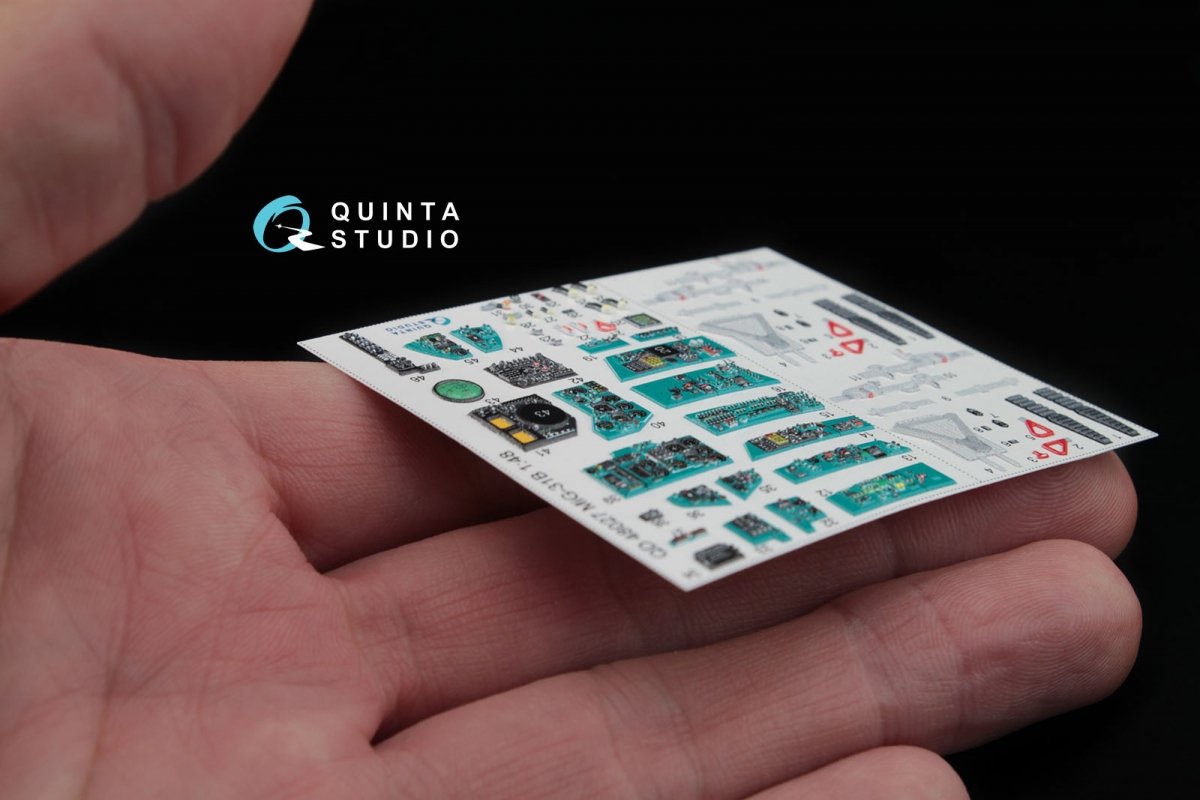 Quinta Studio QD48027 MiG-31B 3D-Printed &amp;amp; coloured Interior on decal paper (for AMK kit) 1/48 – Bild 2