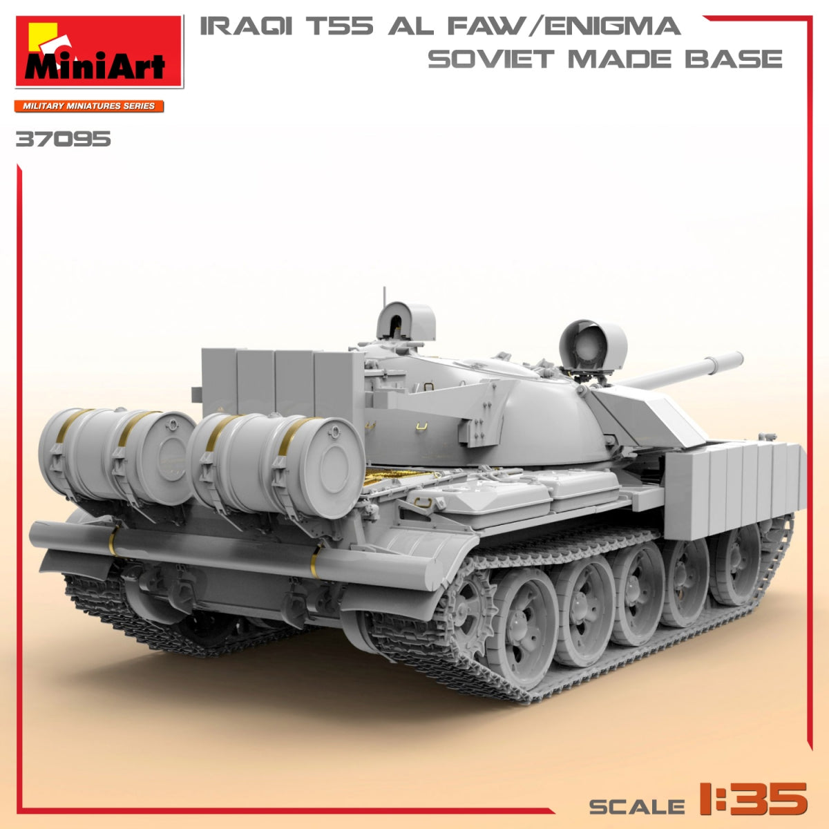 MiniArt 37095 IRAQI T-55 AL FAW/ENIGMA. SOVIET MADE BASE 1/35 – zdjęcie 6