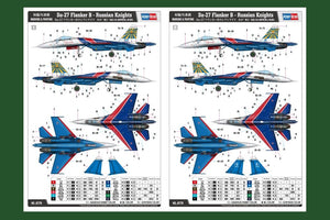 Hobby Boss 81776 Su-27 Flanker B Russian Knights 1/48 – zdjęcie 2