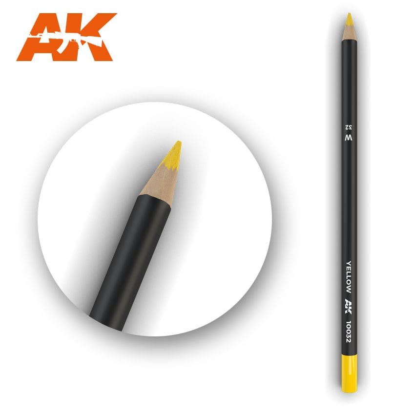 AK Interactive AK10032 Watercolor Pencil YELLOW