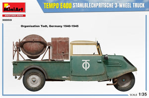 MiniArt 38059 TEMPO E400 STAHLBLECHPRITSCHE 3-WHEEL TRUCK 1/35 – zdjęcie 8