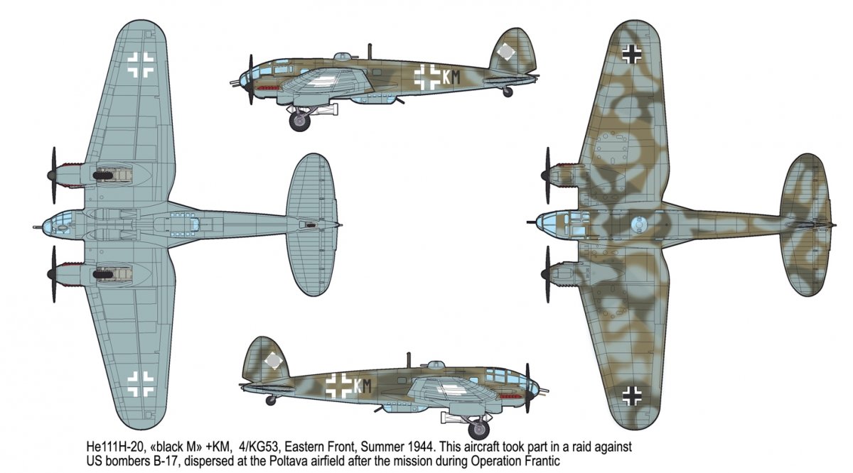 Roden 344 Heinkel He-111 H-16/H-20 1/144 – zdjęcie 3