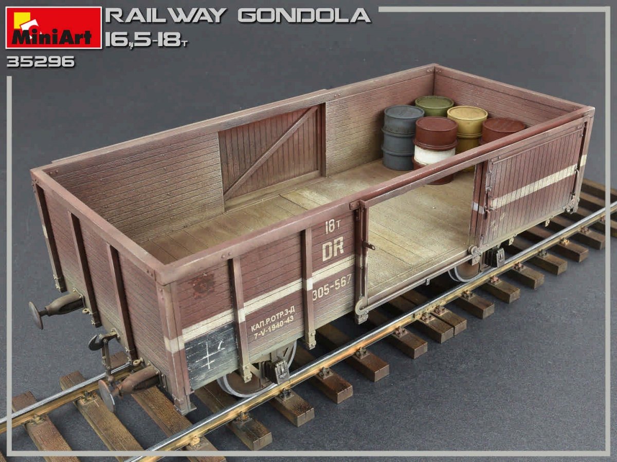 MiniArt 35296 RAILWAY GONDOLA 16,5-18t 1/35 – zdjęcie 4