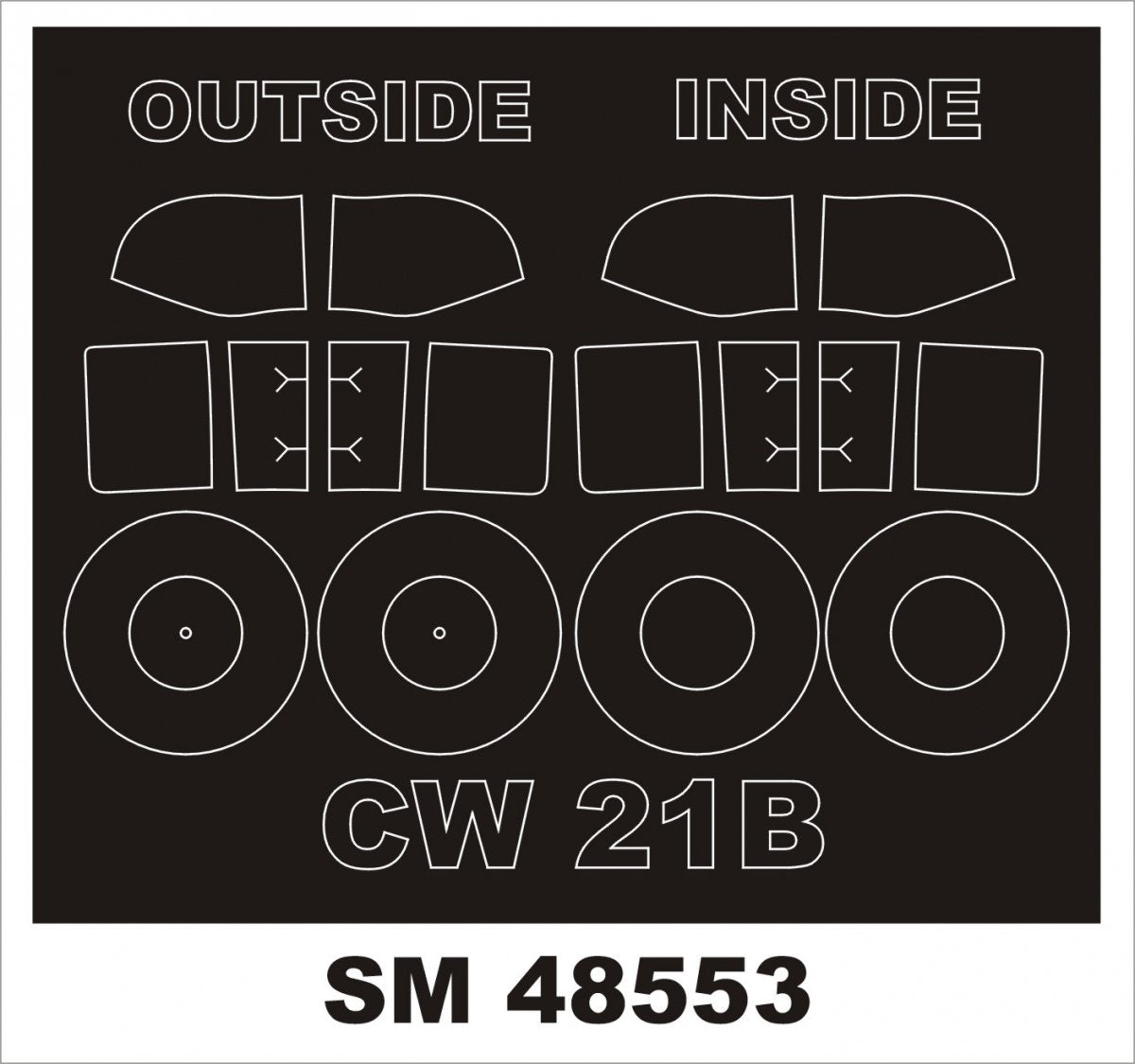 Montex SM48553 CW-21B for DORA WINGS 1/48