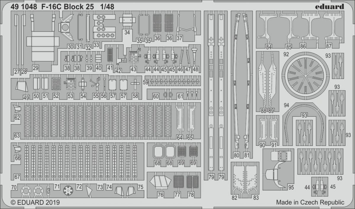 Eduard 491048 F-16C Block 25 1/48 TAMIYA – zdjęcie 2