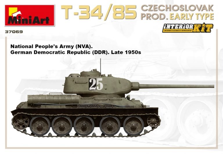 Miniart 37069 T-34/85 Czechoslovak Prod. Early Type 1/35 – Bild 7