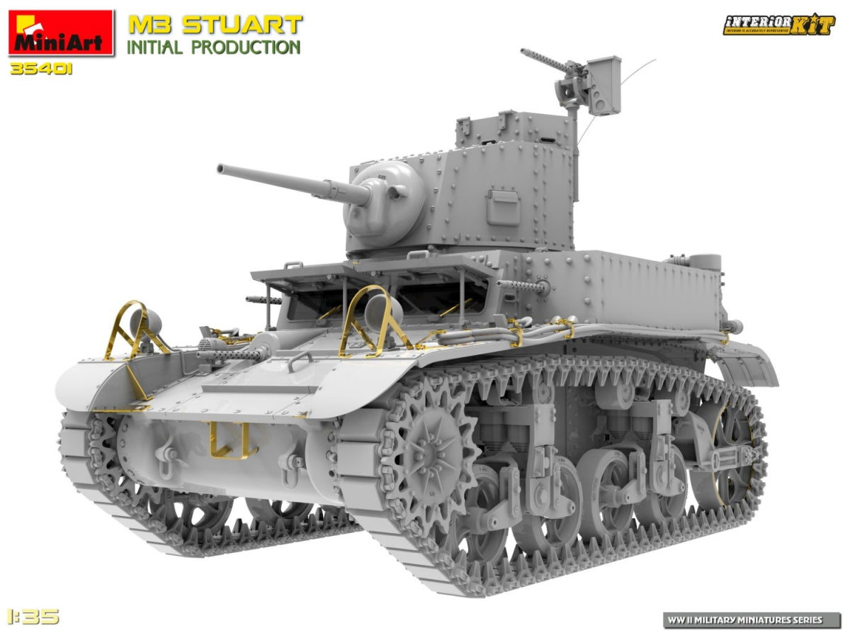 MiniArt 35401 M3 STUART INITIAL PRODUCTION 1/35 – zdjęcie 3