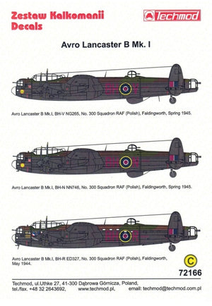 Techmod 72166 Avro Lancaster B Mk. I 1/72 – zdjęcie 2